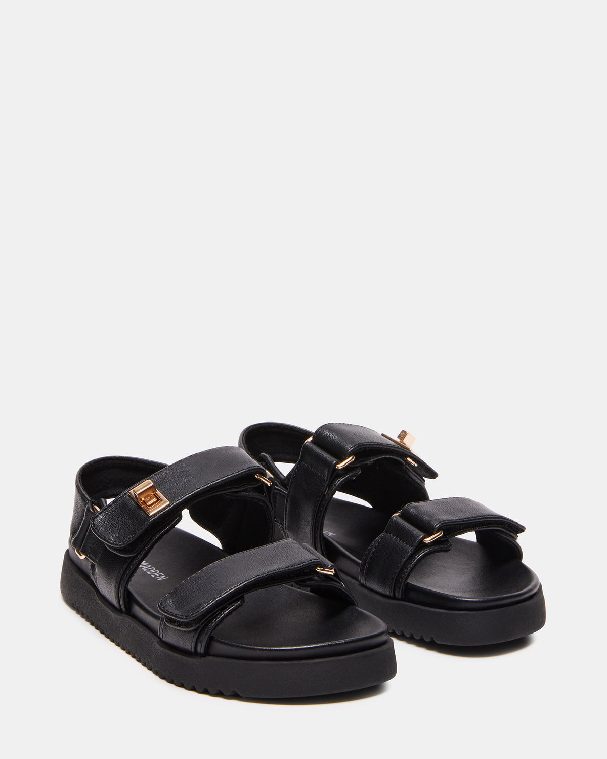 Kids' MONA Black Girls' Flatform Sandal | Steve Madden