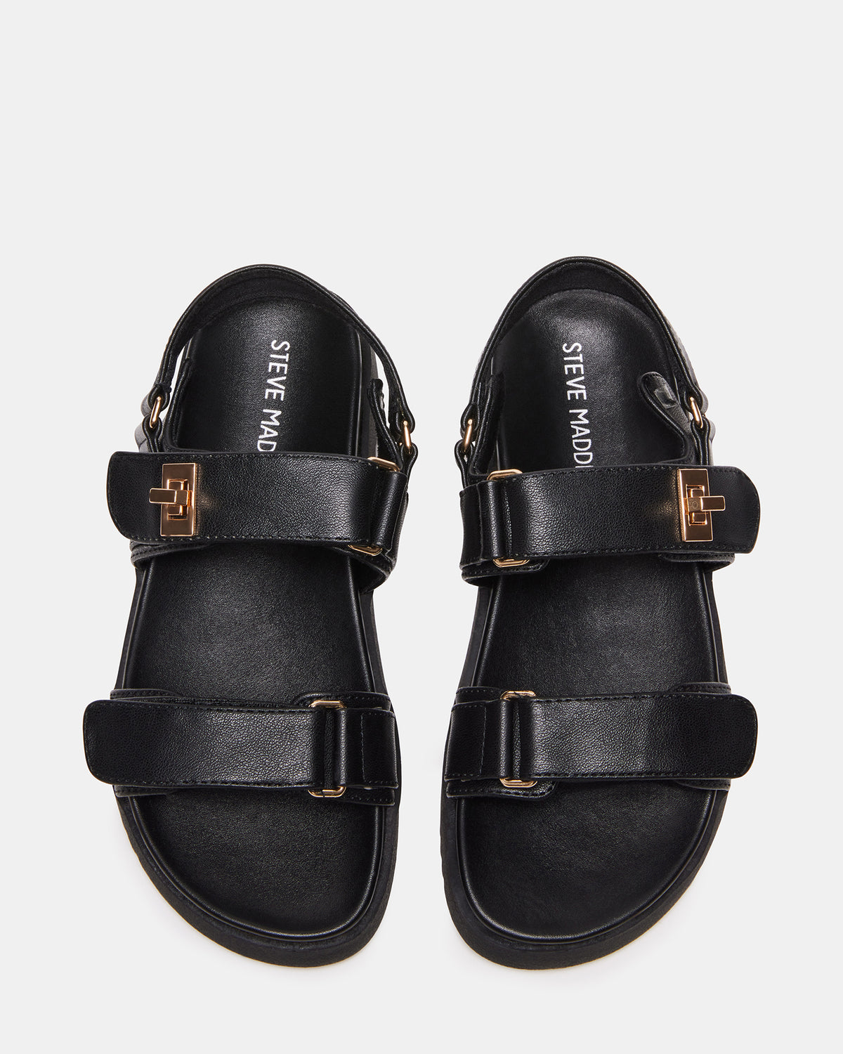 Kids' MONA Black Girls' Flatform Sandal | Steve Madden
