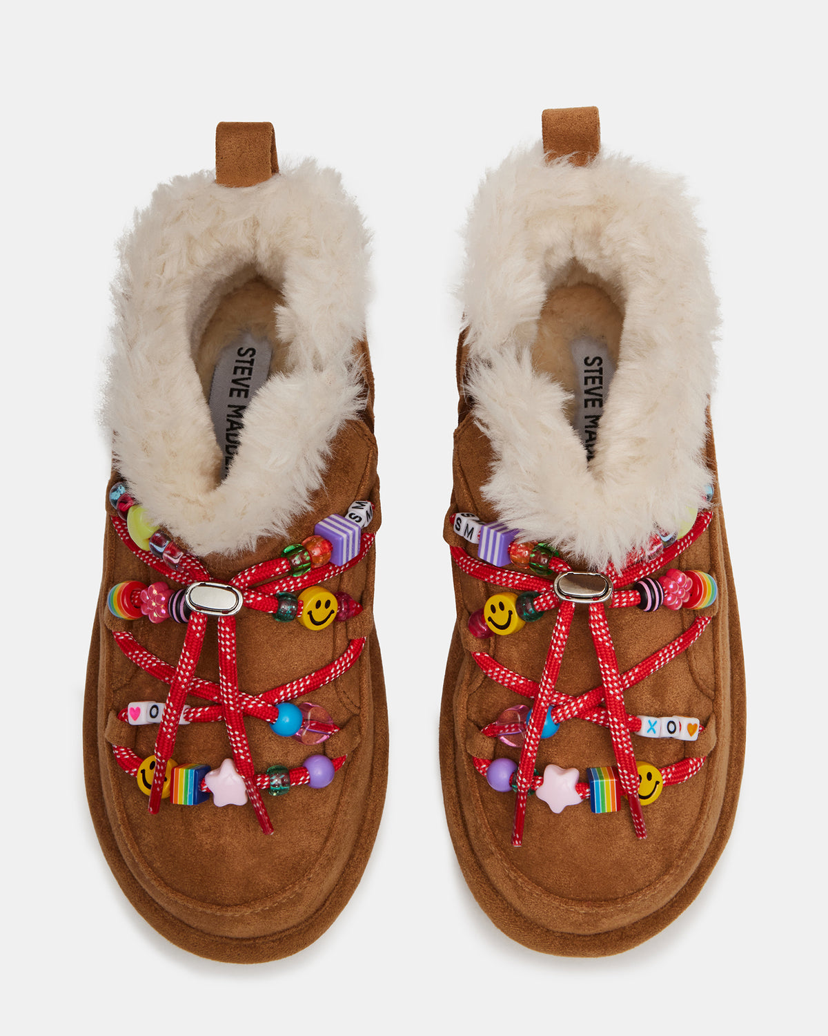 Kids' GLAZER Cognac Girls' Lace-Up Ankle Boot | Steve Madden