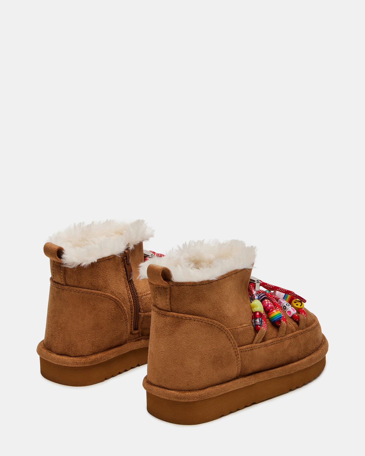 Kids' GLAZER Cognac Girls' Lace-Up Ankle Boot | Steve Madden