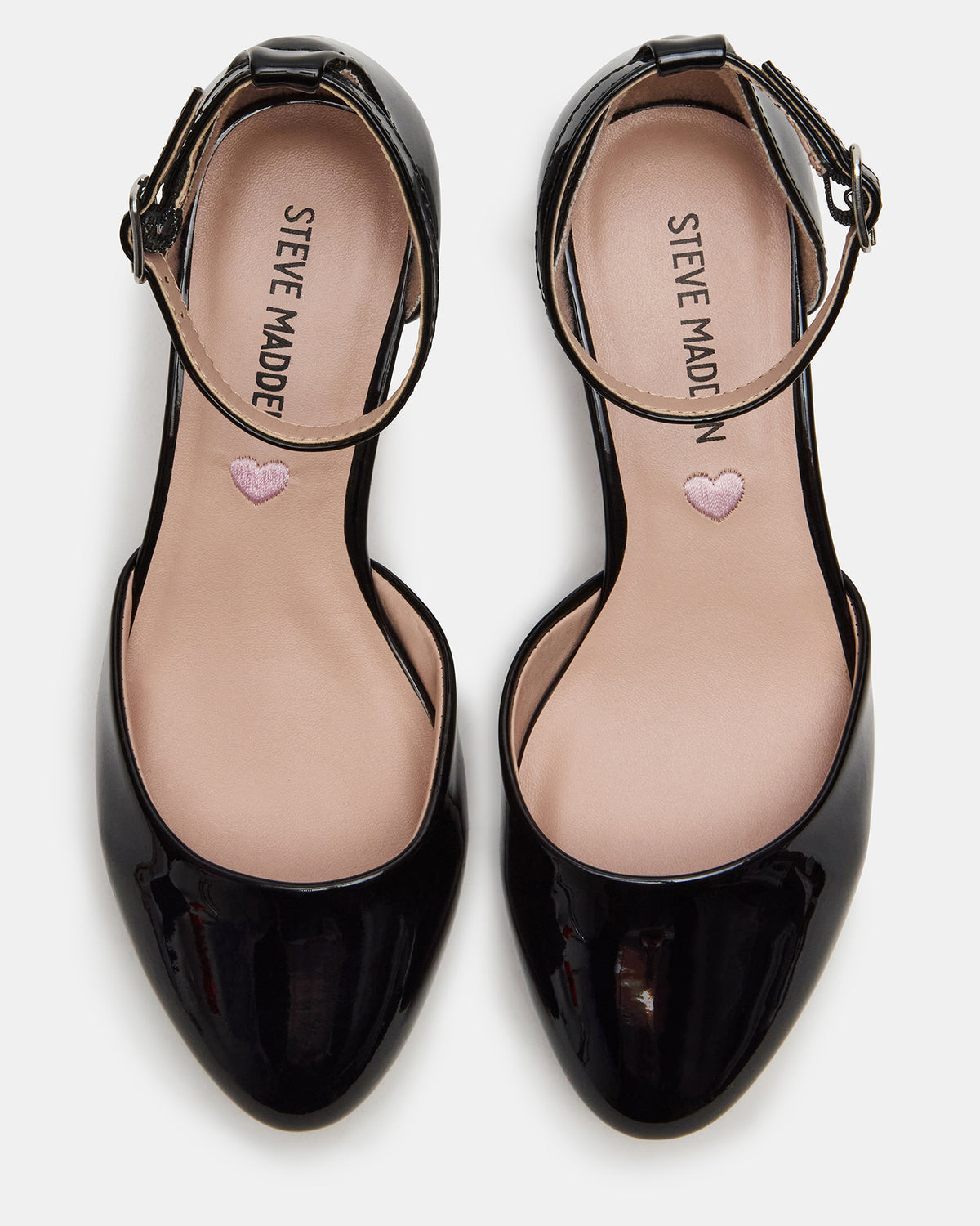 Kids' PRETTYY Black Patent Girls' Block Heel | Steve Madden