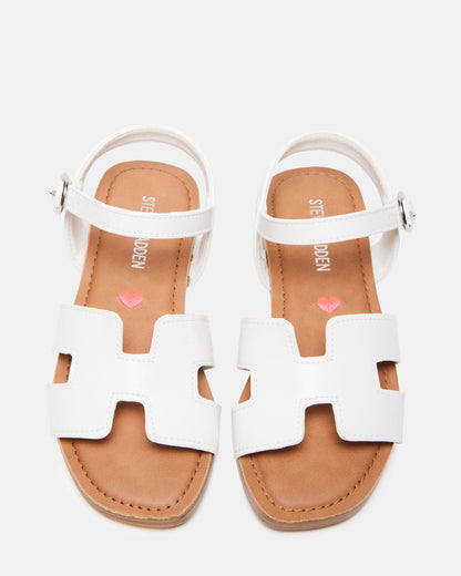 Kids' HAYDIN White Girls' Sandals | Steve Madden