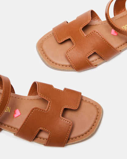 Kids' HAYDIN Cognac Girls' Sandals | Steve Madden