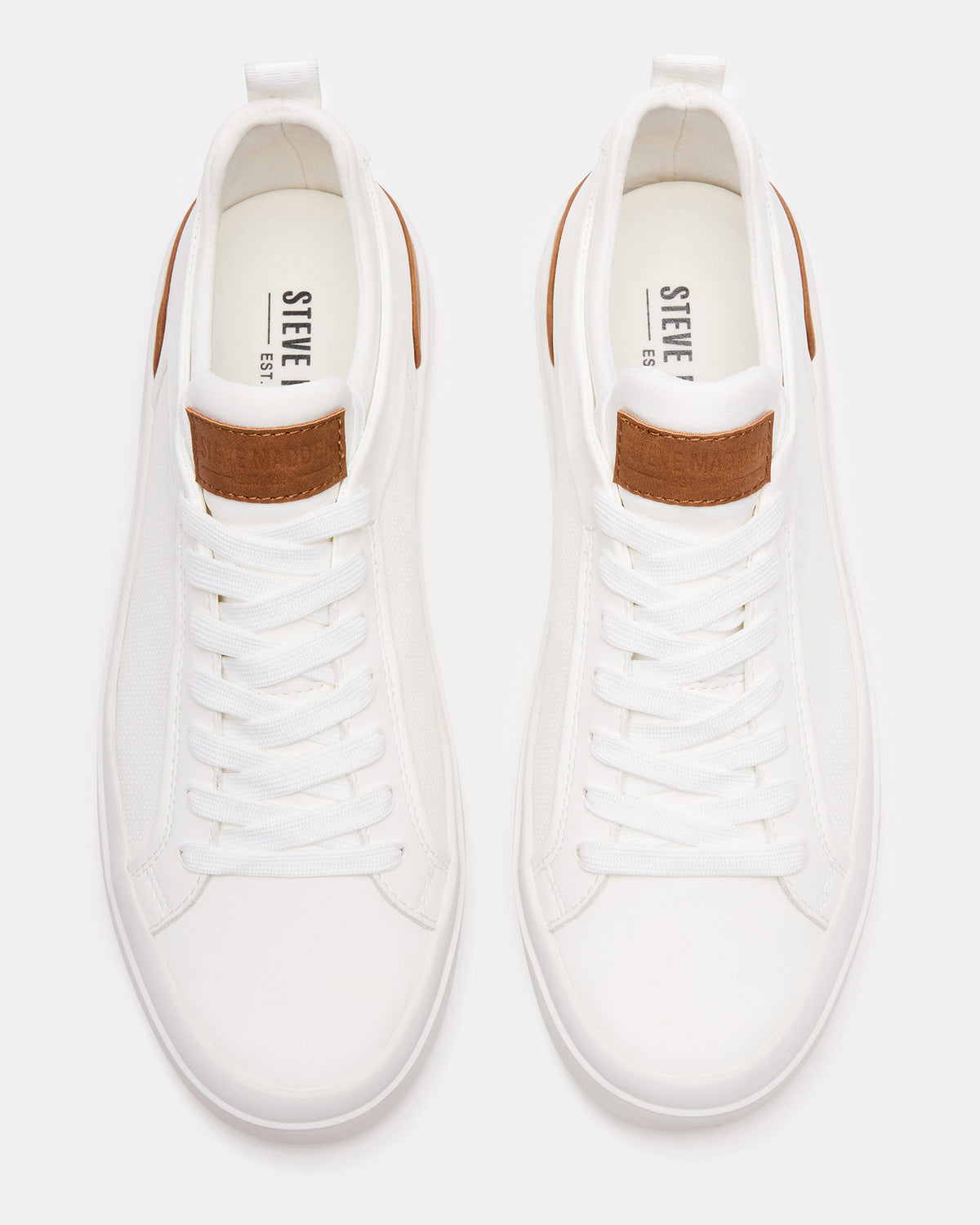 DACK White Men's Lace-Up Sneakers | Steve Madden