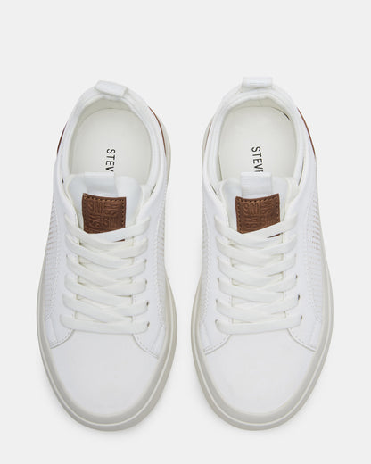 Kids' OASYS White Boys' Low-Top Lace-Up Sneakers | Steve Madden