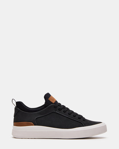DACK Black Men's Lace-Up Sneakers | Steve Madden