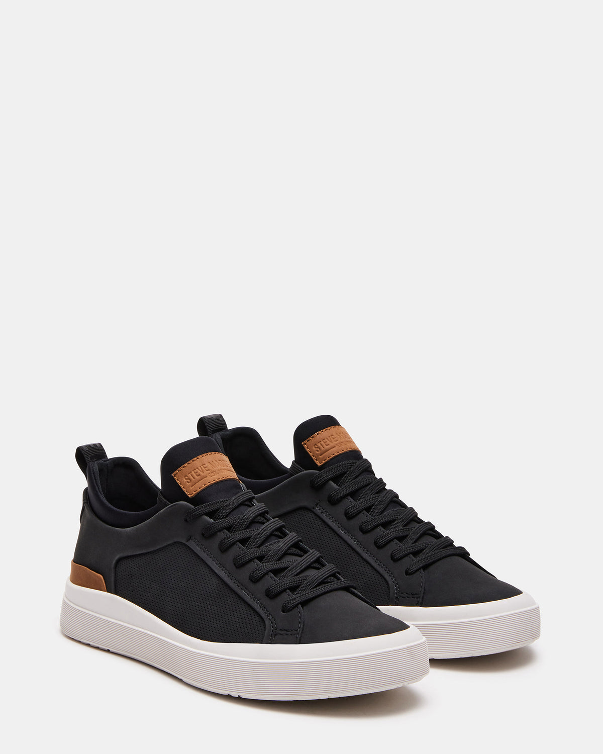 DACK Black Men's Lace-Up Sneakers | Steve Madden