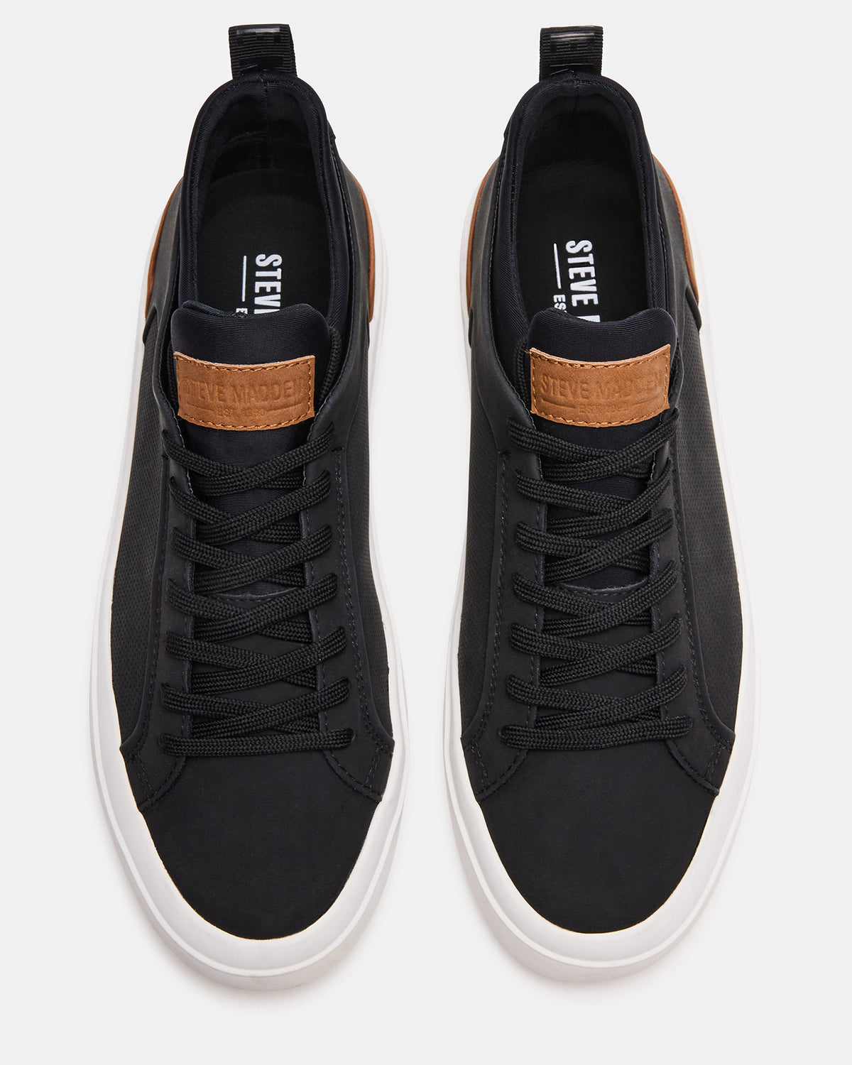 DACK Black Men's Lace-Up Sneakers | Steve Madden