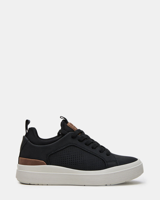 Kids' OASYS Black Boys' Low-Top Lace-Up Sneakers | Steve Madden
