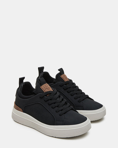 Kids' OASYS Black Boys' Low-Top Lace-Up Sneakers | Steve Madden
