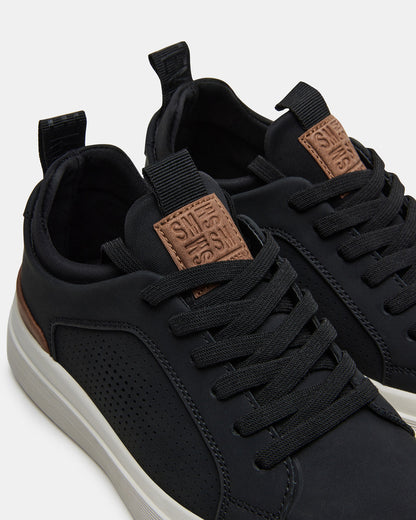 Kids' OASYS Black Boys' Low-Top Lace-Up Sneakers | Steve Madden