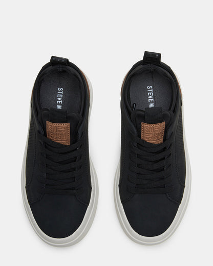 Kids' OASYS Black Boys' Low-Top Lace-Up Sneakers | Steve Madden