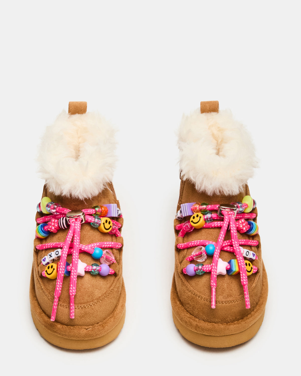 Toddlers' GLAZER Cognac Girls' Lace-Up Ankle Boot | Steve Madden