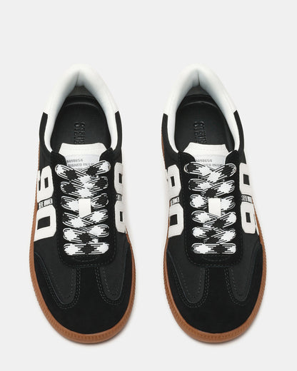 PACEY Black Multi Low-Top Lace-Up 90's Women's Sneaker | Steve Madden