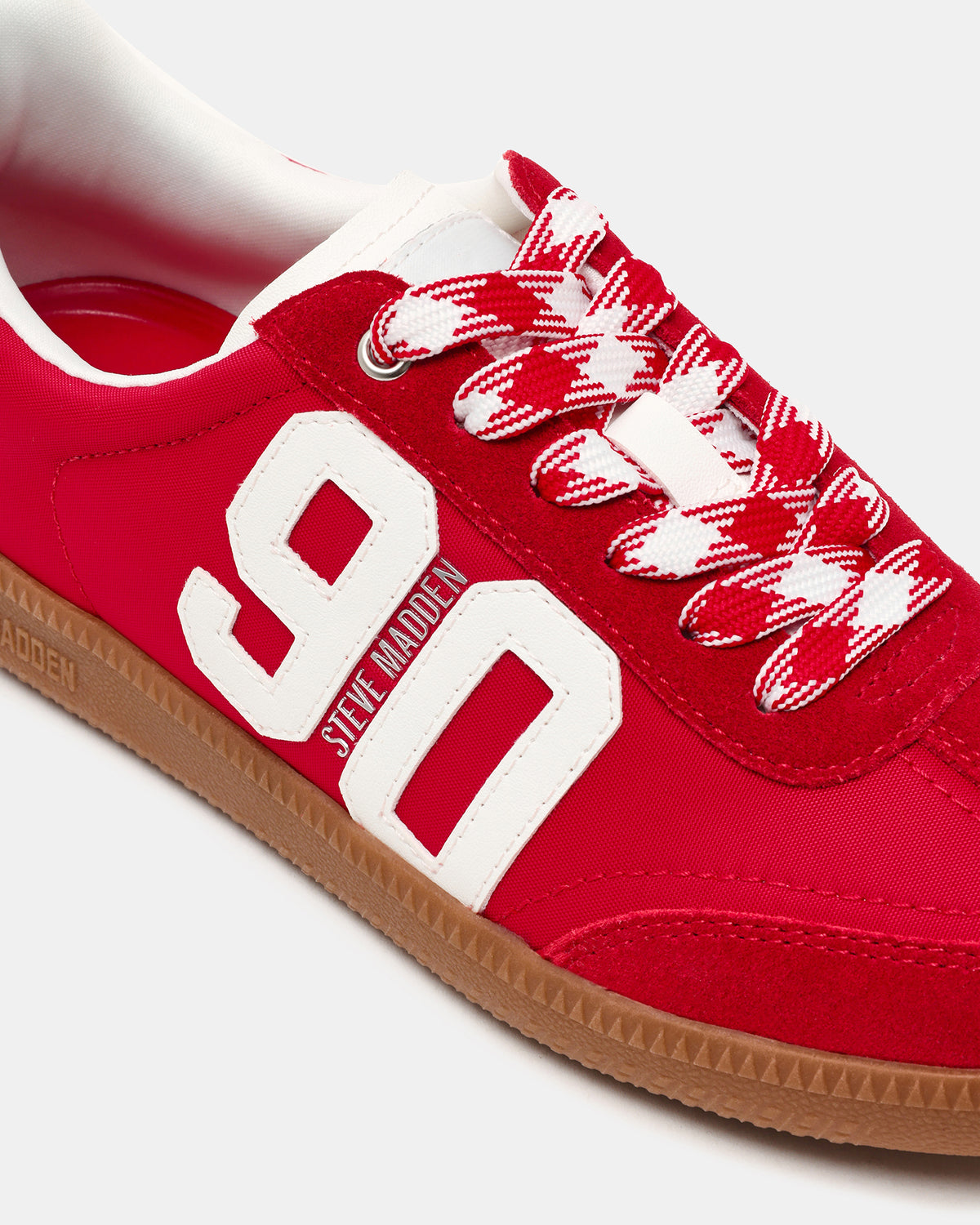 PACEY Red Multi Low-Top Lace-Up 90's Women's Sneaker | Steve Madden