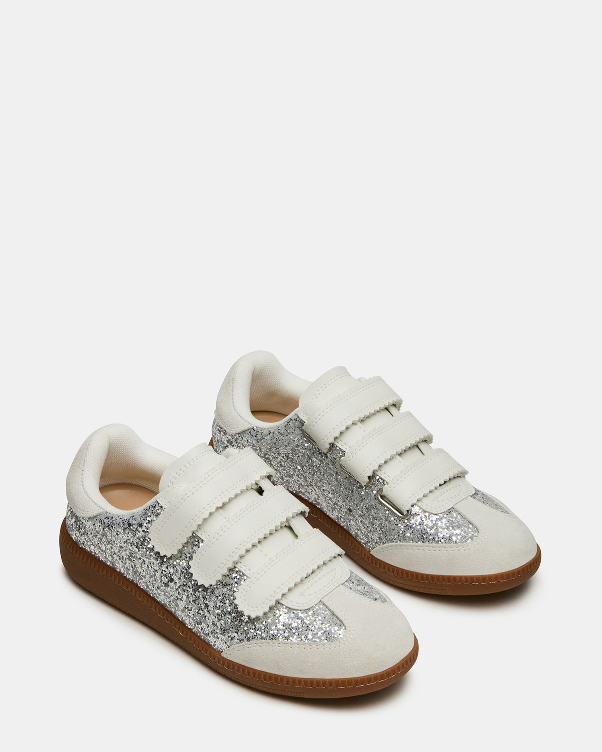 MOMENTUM Multi Glitter Velcro Low-Top Women's Sneakers | Steve Madden