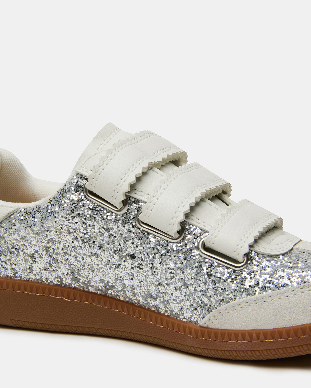 MOMENTUM Multi Glitter Velcro Low-Top Women's Sneakers | Steve Madden