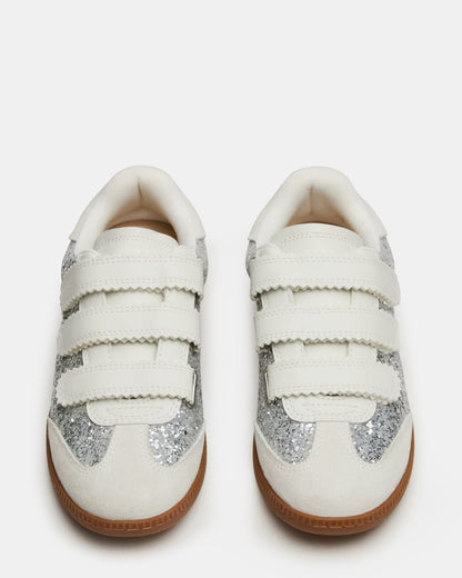 MOMENTUM Multi Glitter Velcro Low-Top Women's Sneakers | Steve Madden