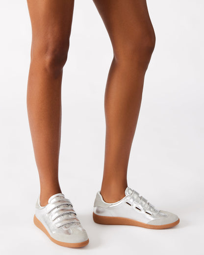 MOMENTUM Multi Glitter Velcro Low-Top Women's Sneakers | Steve Madden