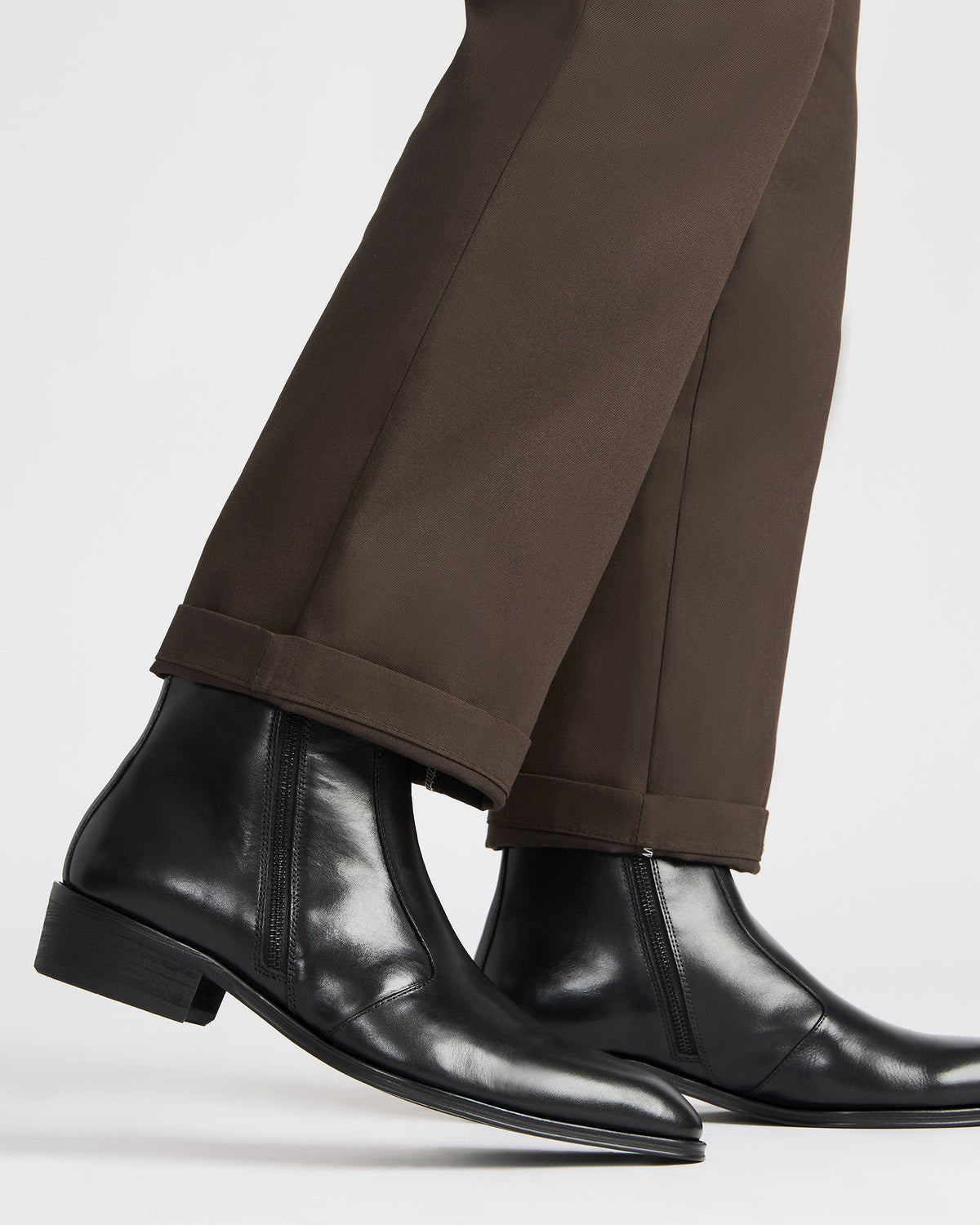 HAYNES Black Leather Men's Ankle Boot | Steve Madden
