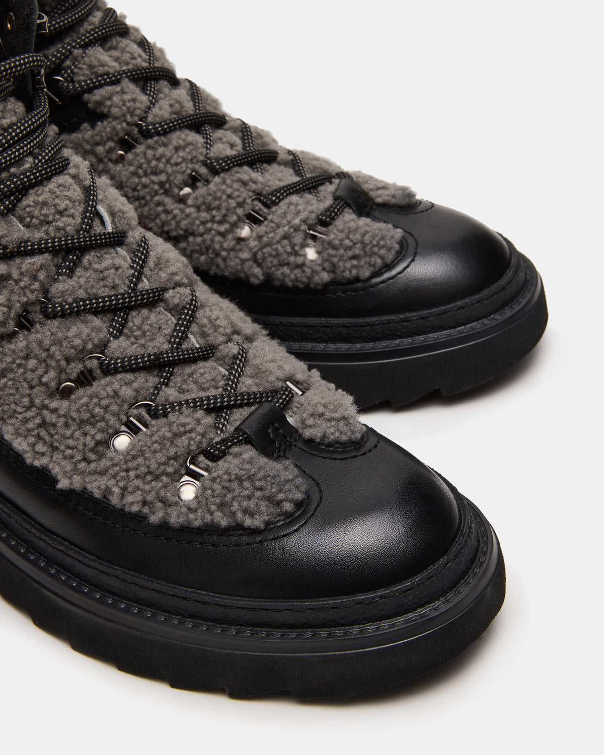 YOSEMITE Grey Multi Lace-Up Lug Men's Ankle Boot | Steve Madden