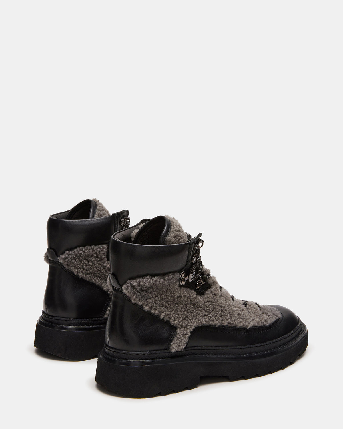 YOSEMITE Grey Multi Lace-Up Lug Men's Ankle Boot | Steve Madden