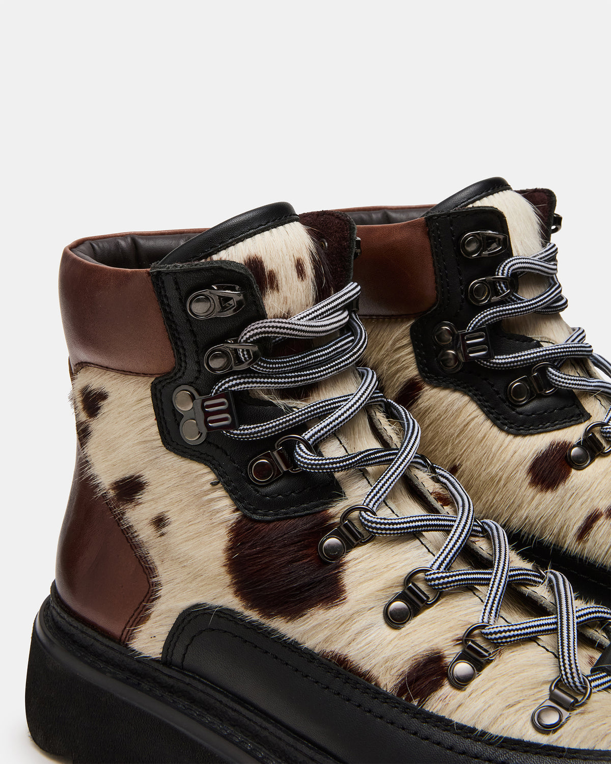 YOSEMITE Brown Multi Lace-Up Lug Men's Ankle Boot | Steve Madden