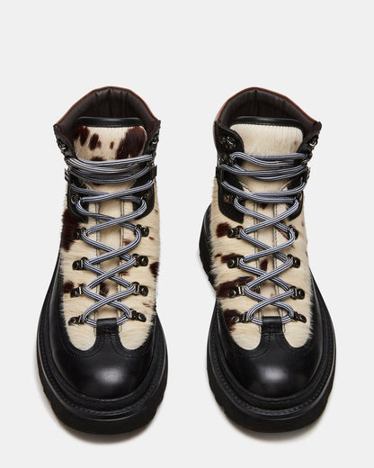 YOSEMITE Brown Multi Lace-Up Lug Men's Ankle Boot | Steve Madden