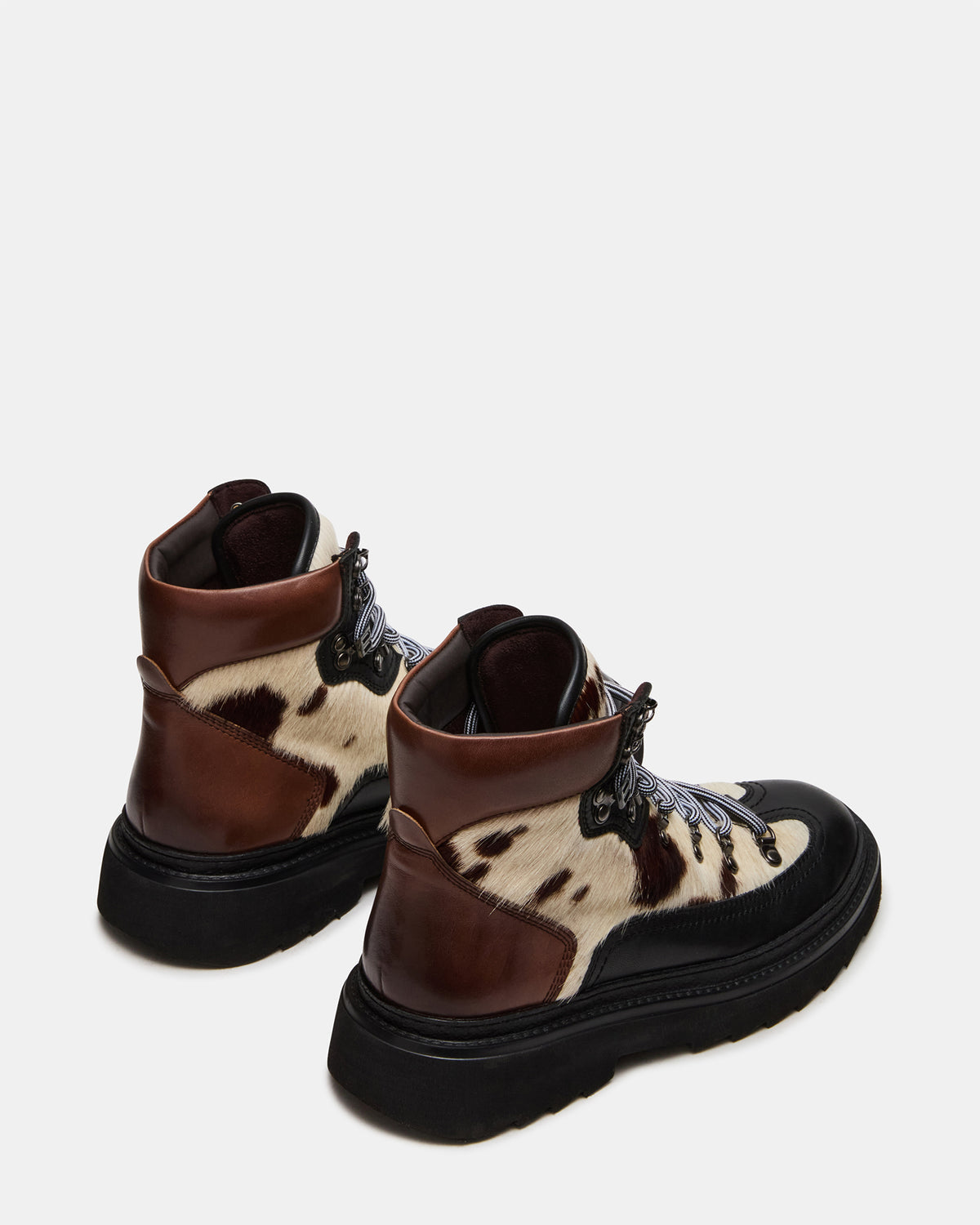 YOSEMITE Brown Multi Lace-Up Lug Men's Ankle Boot | Steve Madden