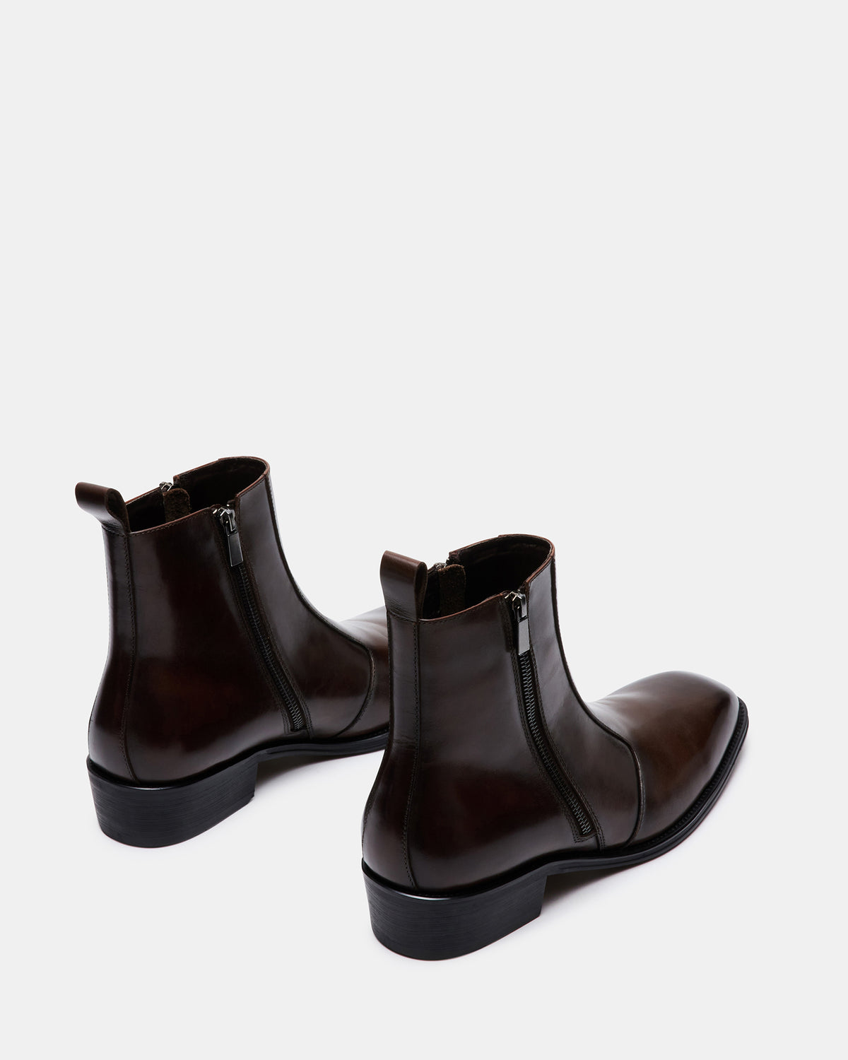 HAYNES Brown Leather Men's Ankle Boot | Steve Madden