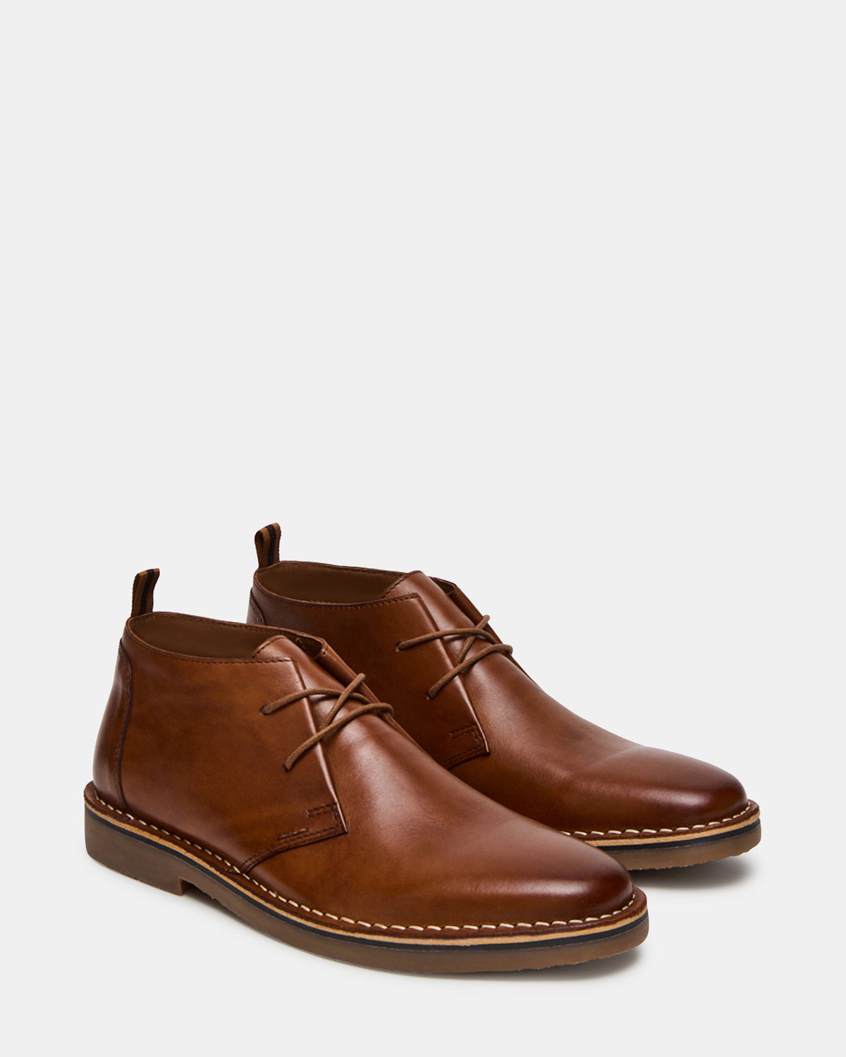 HARROS Tan Leather Men's Ankle Boots | Steve Madden