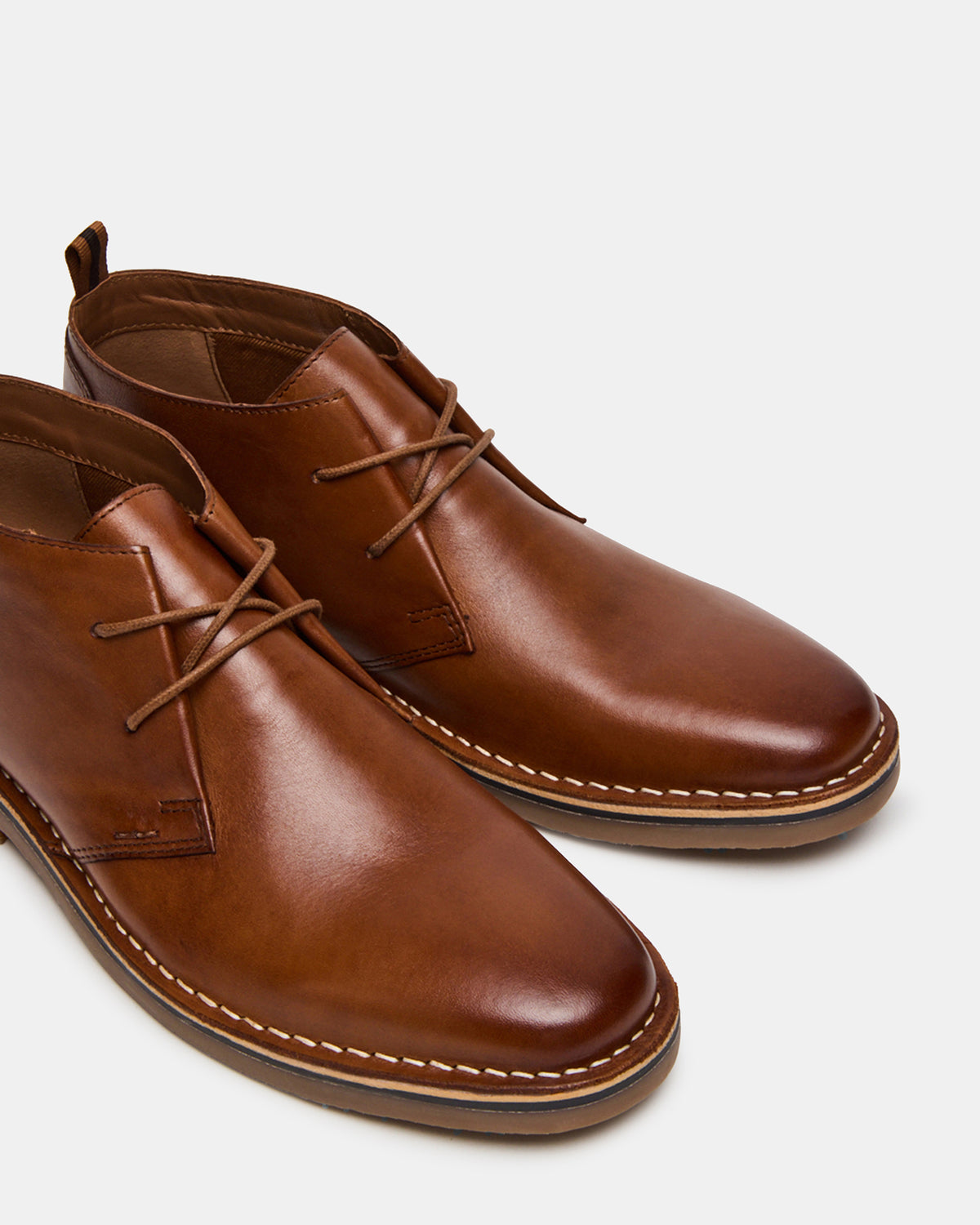 HARROS Tan Leather Men's Ankle Boots | Steve Madden