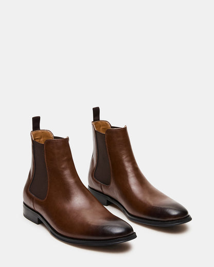 ALDAIR Brown Chelsea Men's Ankle Boot | Steve Madden