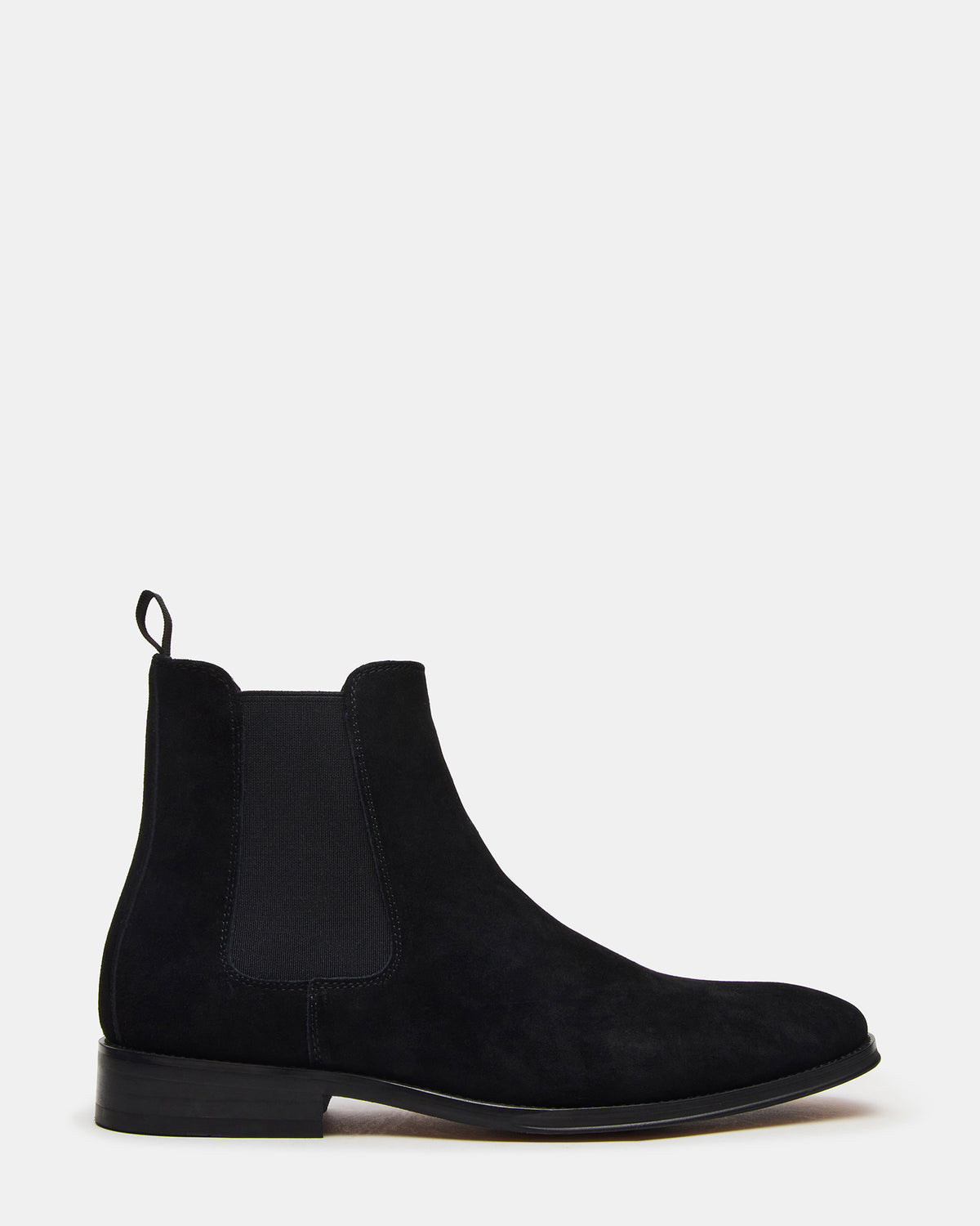 ALDAIR Black Suede Chelsea Men's Ankle Boot | Steve Madden
