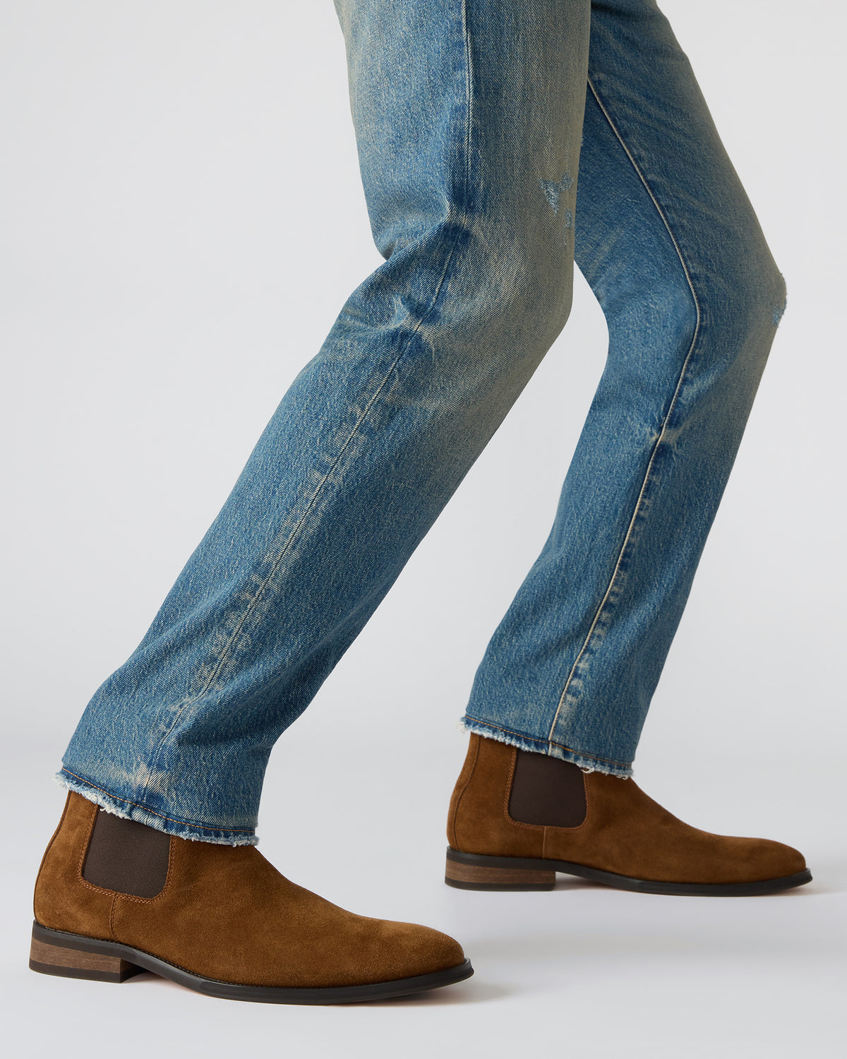 ALDAIR Chestnut Suede Chelsea Men's Ankle Boot | Steve Madden