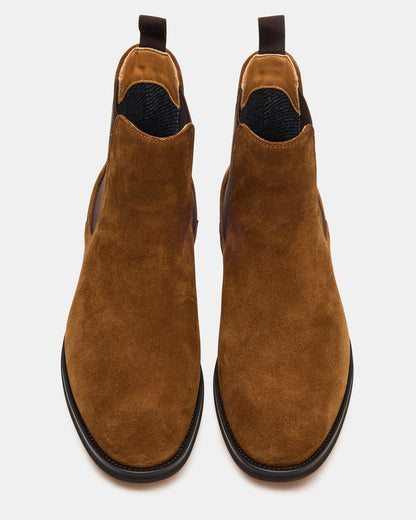 ALDAIR Chestnut Suede Chelsea Men's Ankle Boot | Steve Madden