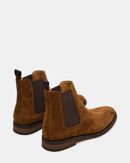 ALDAIR Chestnut Suede Chelsea Men's Ankle Boot | Steve Madden