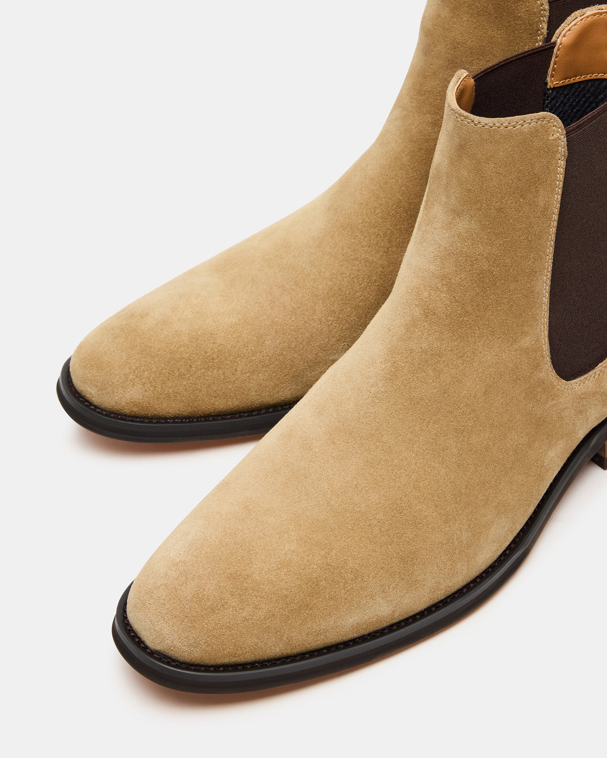ALDAIR Taupe Suede Chelsea Men's Ankle Boot | Steve Madden