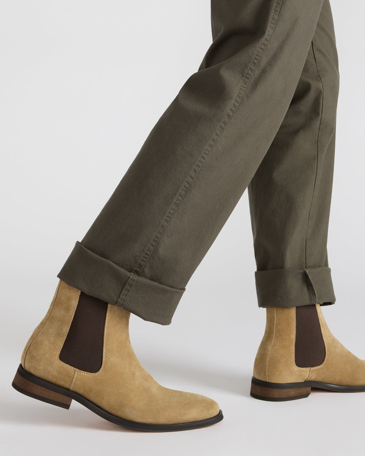 ALDAIR Taupe Suede Chelsea Men's Ankle Boot | Steve Madden