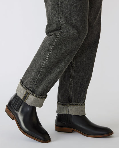 RYKER Black Chelsea Men's Ankle Boot | Steve Madden