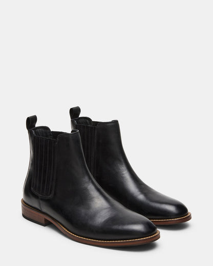 RYKER Black Chelsea Men's Ankle Boot | Steve Madden