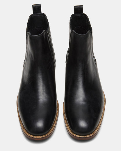RYKER Black Chelsea Men's Ankle Boot | Steve Madden