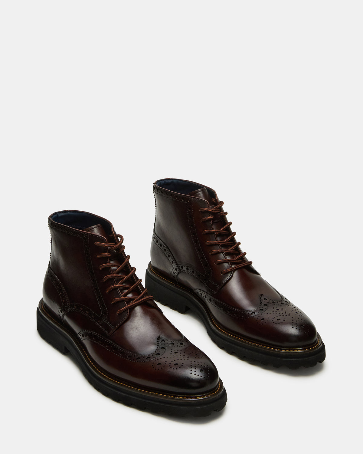 KODA Dark Brown Lace-Up Men's Ankle Boot | Steve Madden