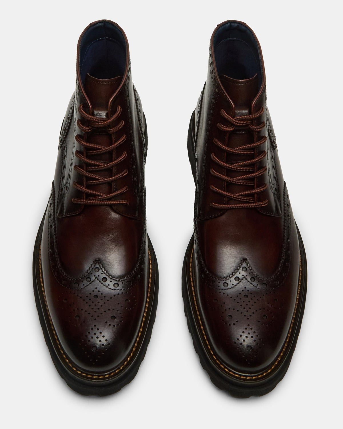 KODA Dark Brown Lace-Up Men's Ankle Boot | Steve Madden
