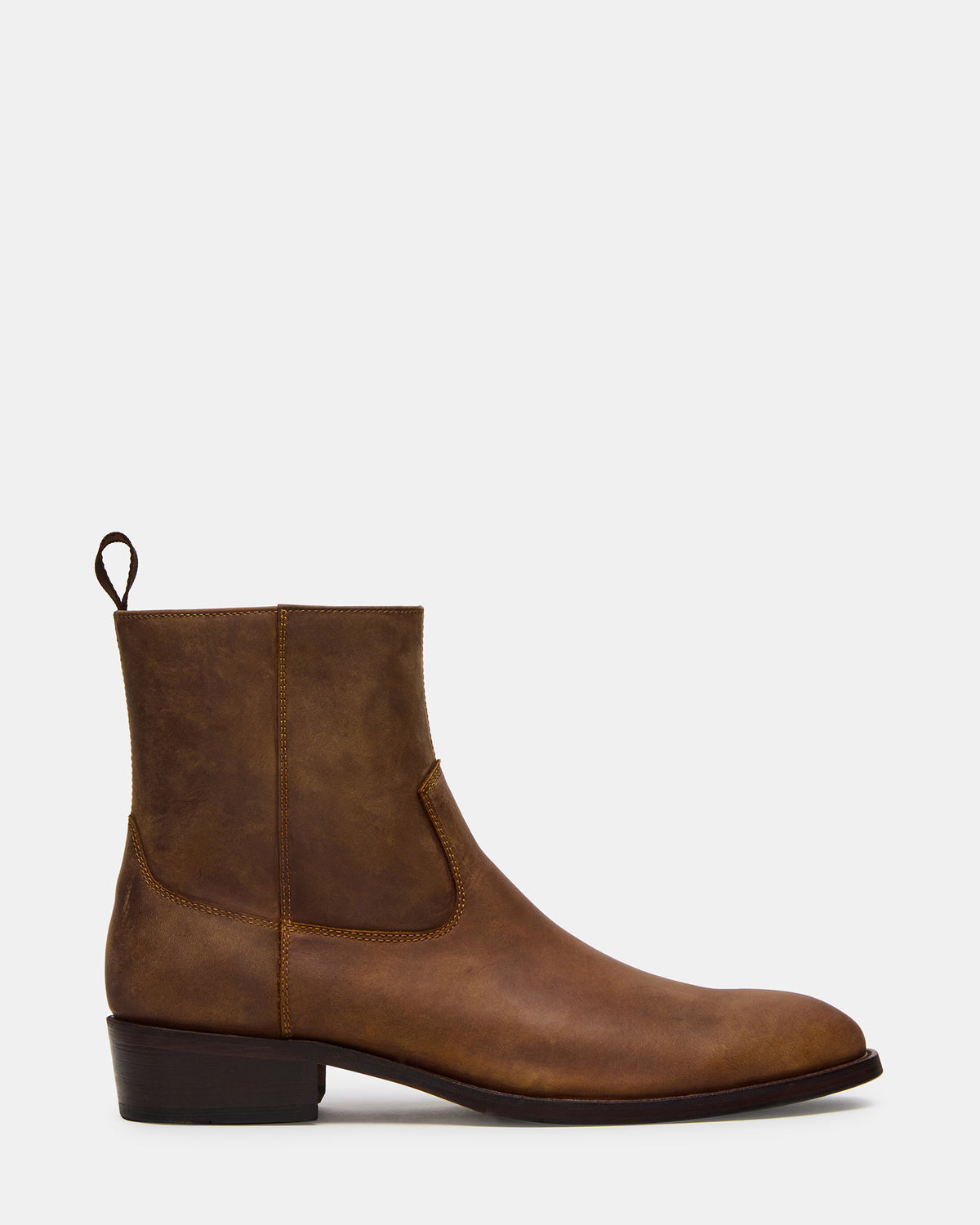 HENDRIK Tan Leather Men's Ankle Boot | Steve Madden