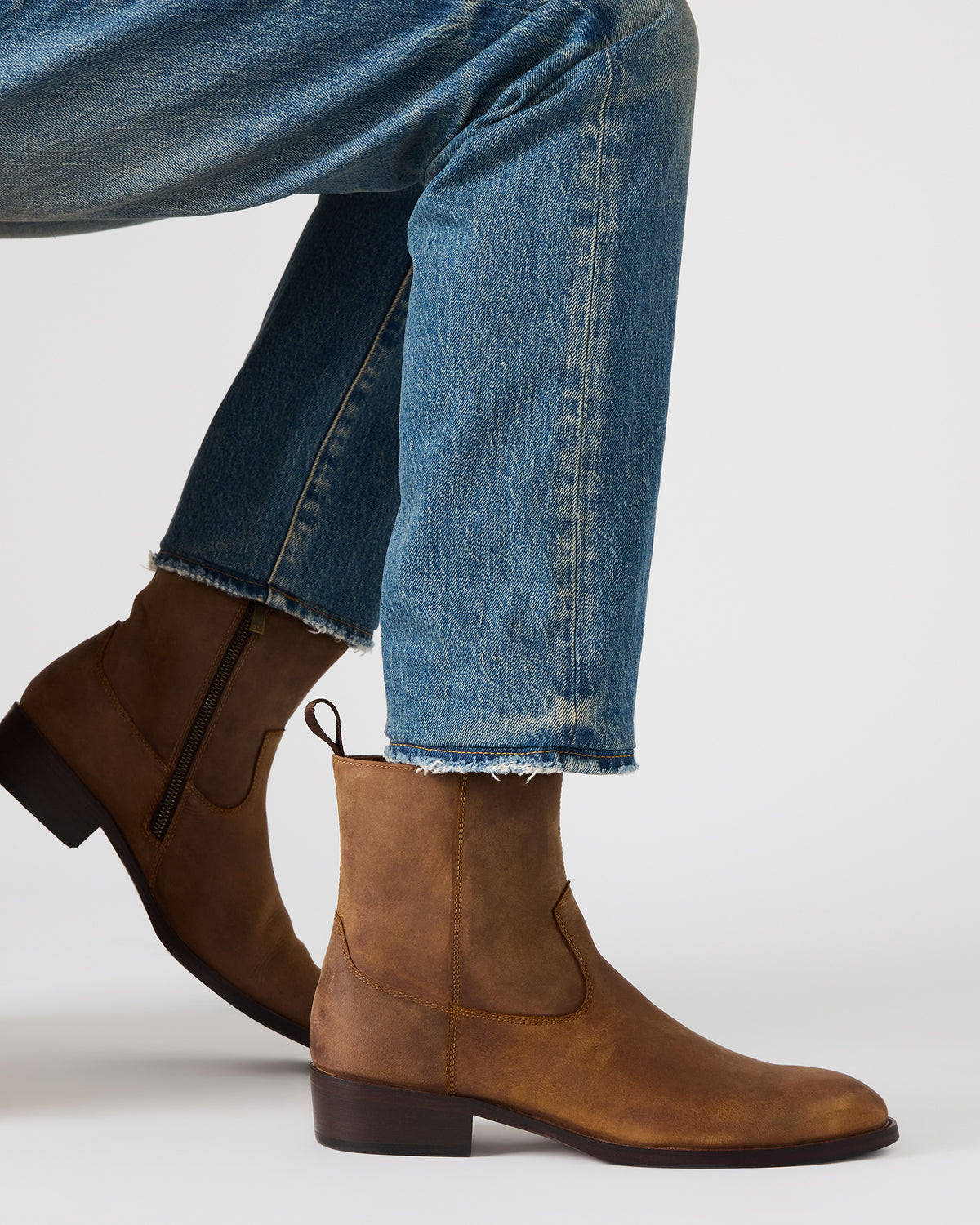 HENDRIK Tan Leather Men's Ankle Boot | Steve Madden