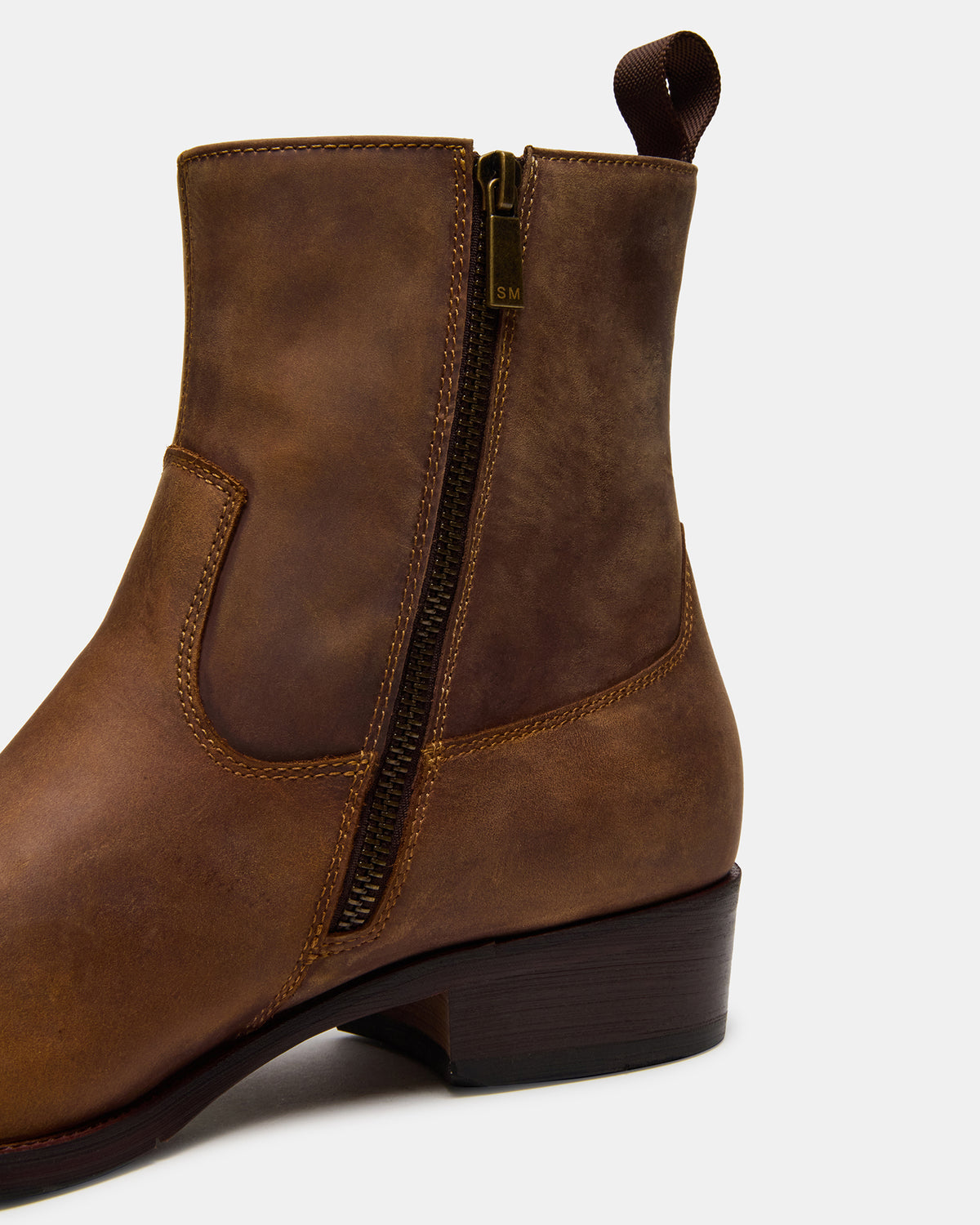 HENDRIK Tan Leather Men's Ankle Boot | Steve Madden