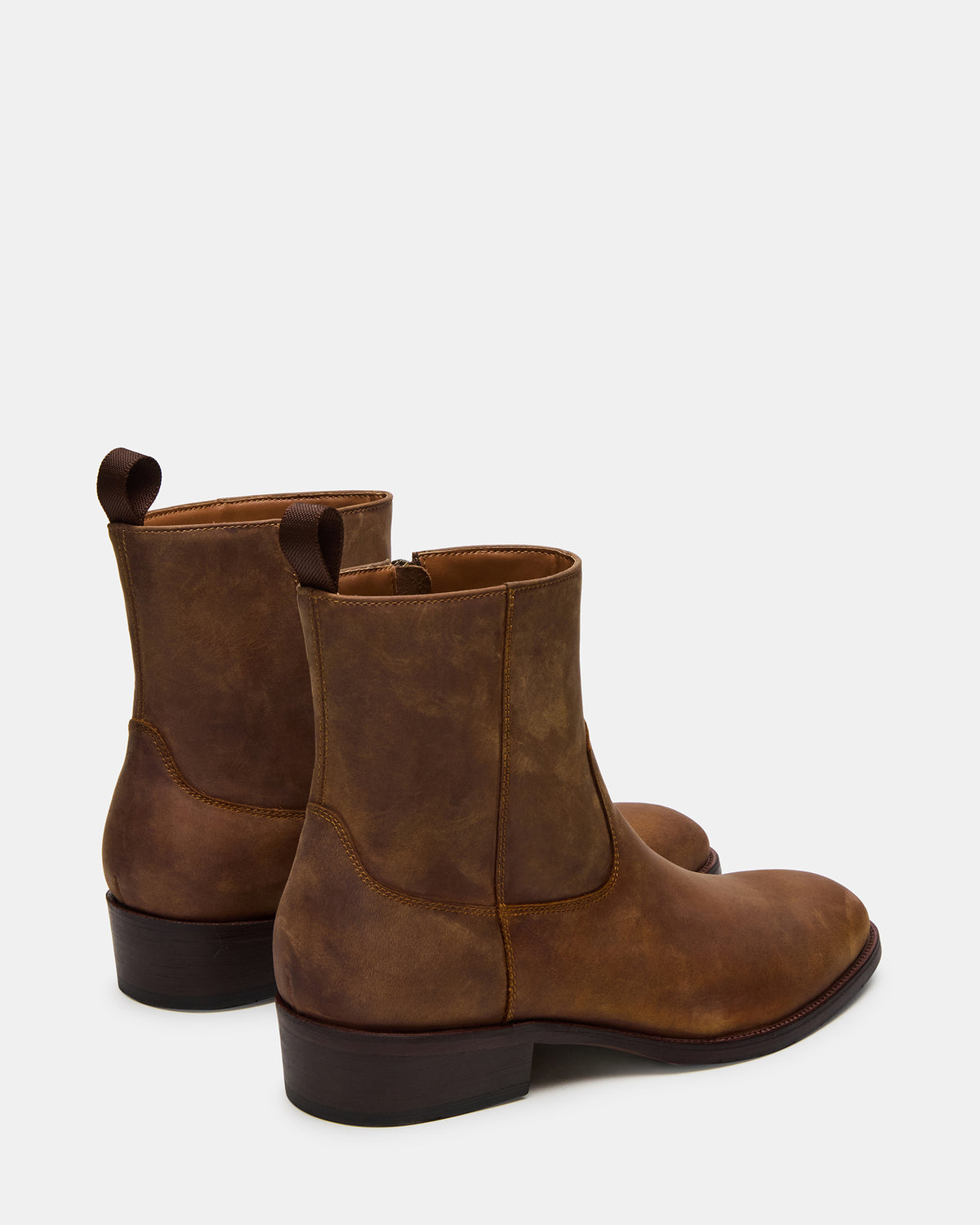 HENDRIK Tan Leather Men's Ankle Boot | Steve Madden