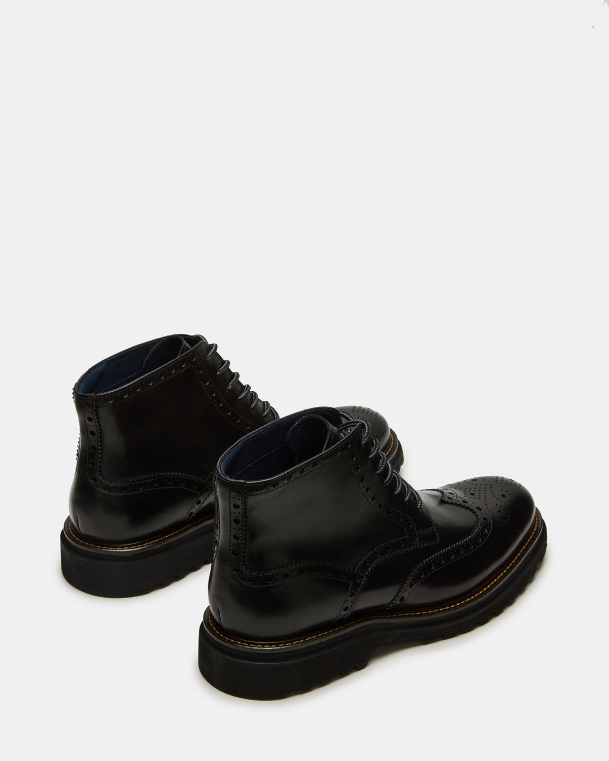 KODA Black Leather Lace-Up Men's Ankle Boot | Steve Madden