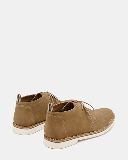 HERO Cognac Suede Lace-Up Ankle Men's Boots | Steve Madden